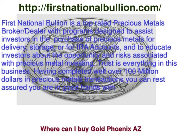 Gold Coins Phoenix AZ