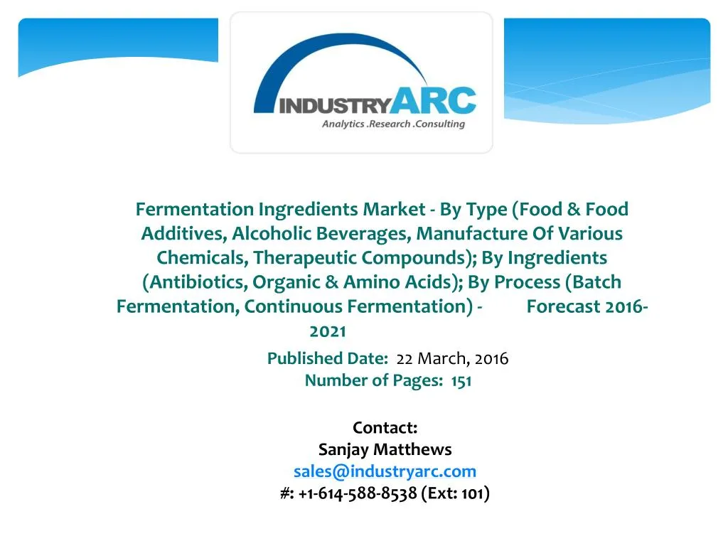 fermentation ingredients market by type food food