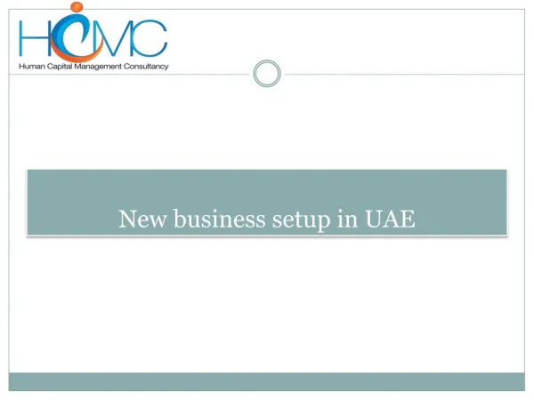 New business setup in UAE
