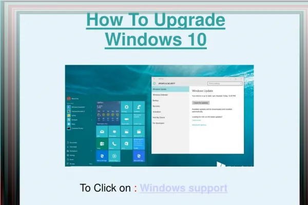 How To Upgrade Windows 7 To Windows 10