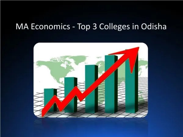 MA Economics - Top 3 Colleges in Odisha