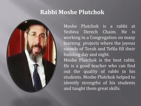 Moshe Plutchok
