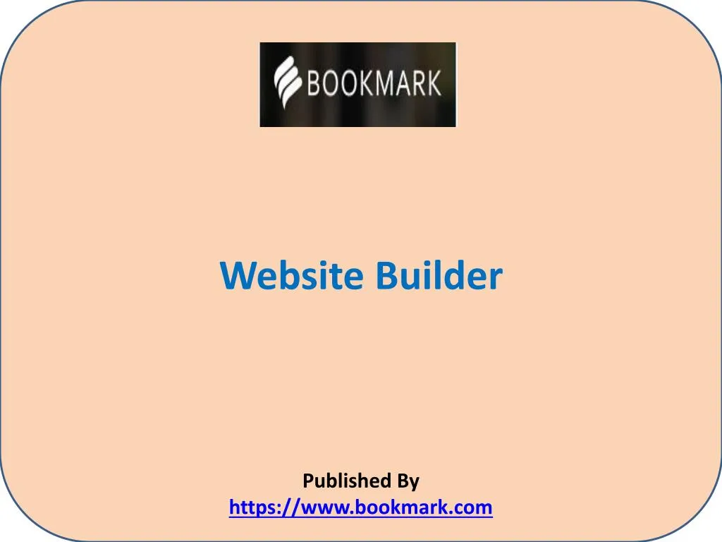 website builder published by https www bookmark com