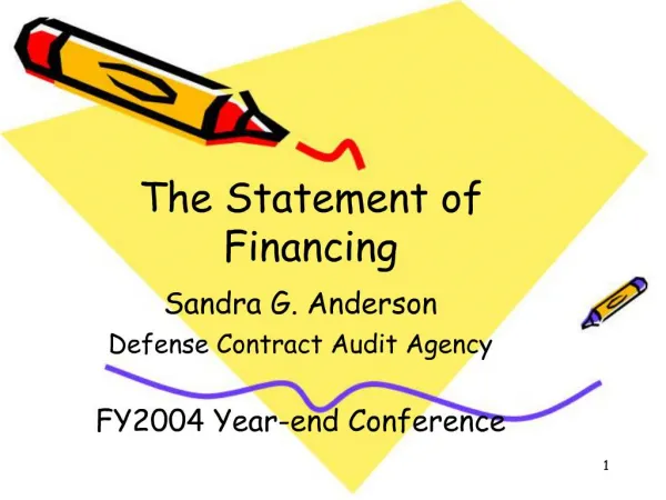 The Statement of Financing