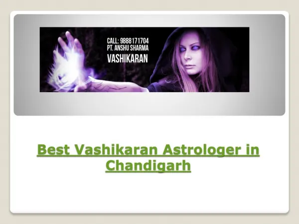 Best Vashikaran Astrologer in Chandigarh