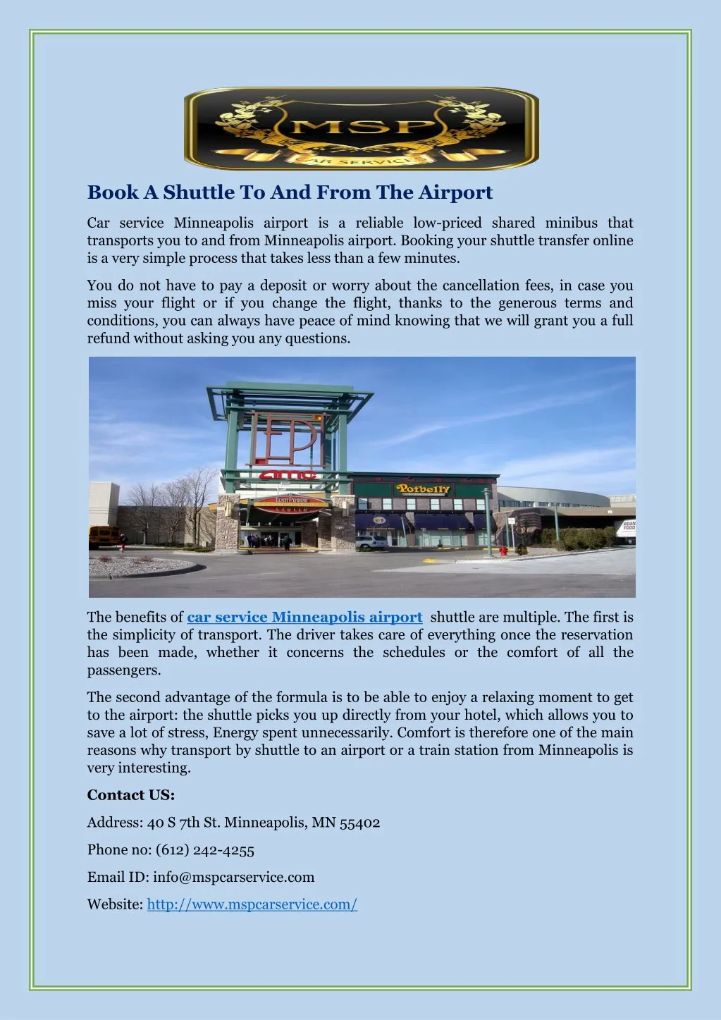 book a shuttle to and from the airport