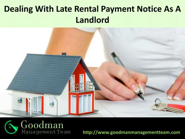 Dealing With Late Rental Payment Notice As A Landlord