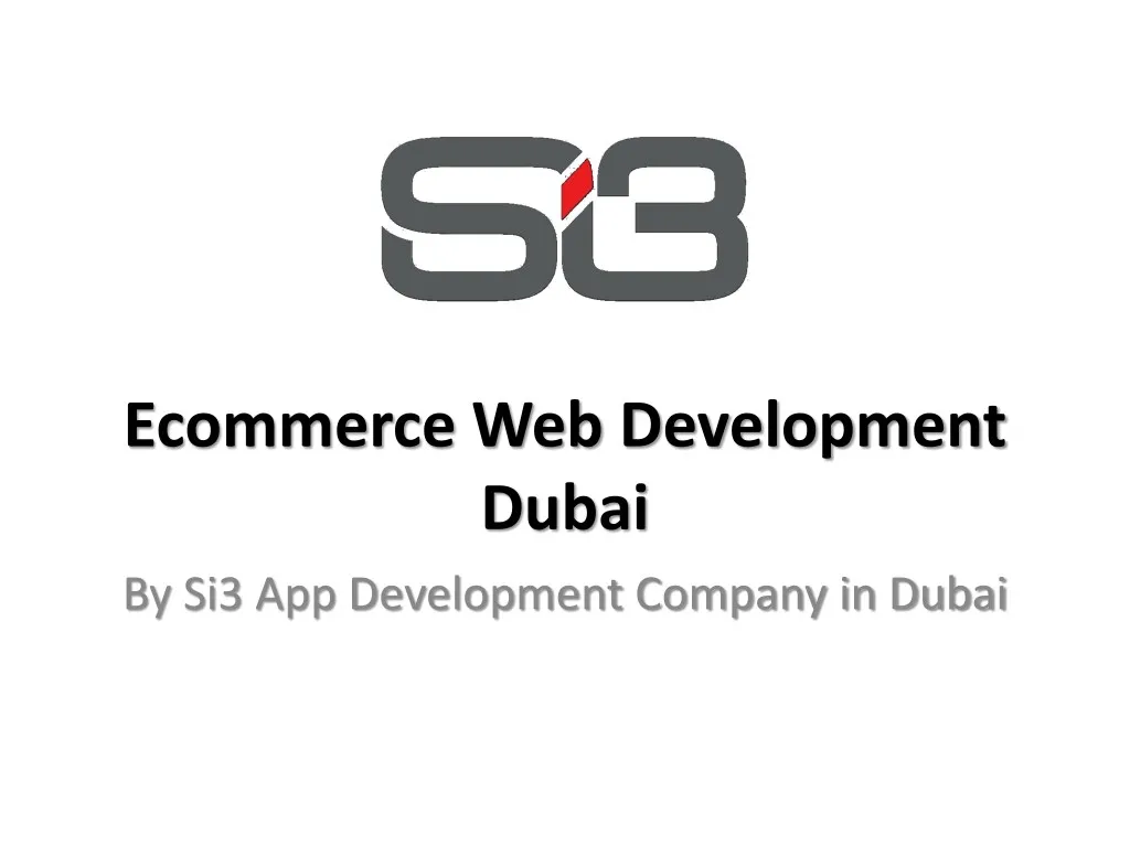 ecommerce web development dubai