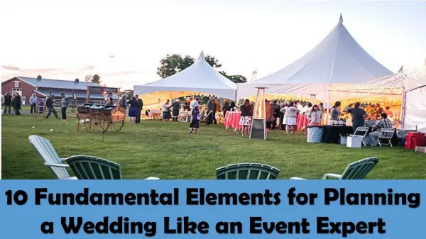 10 Fundamental Elements for Planning a Wedding Like an Event Expert
