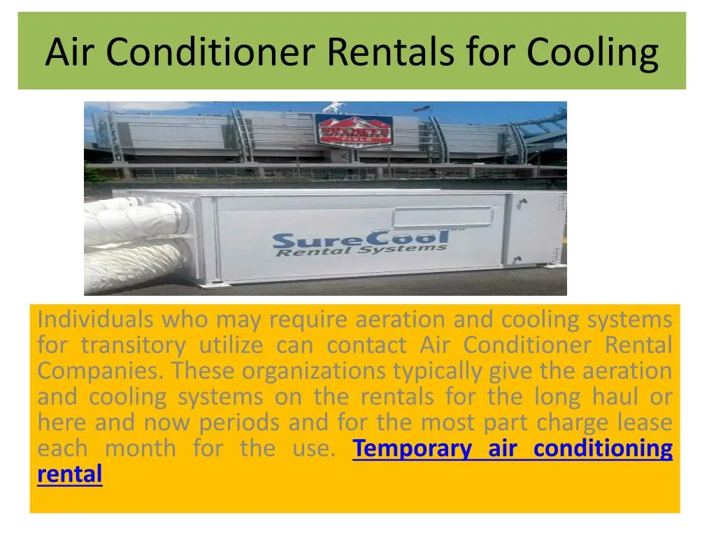 air conditioner rentals for cooling