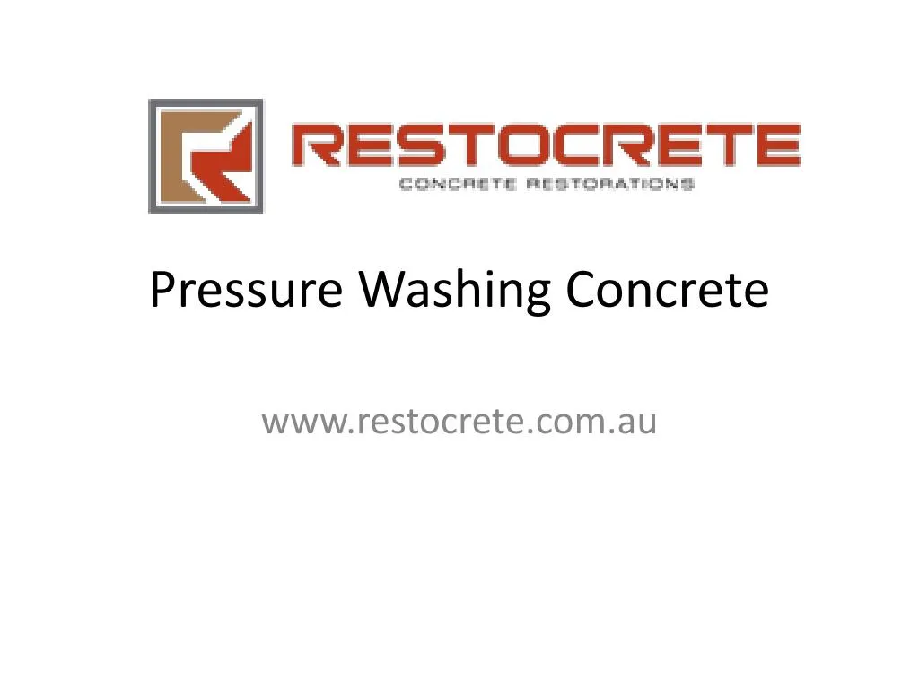 pressure washing concrete