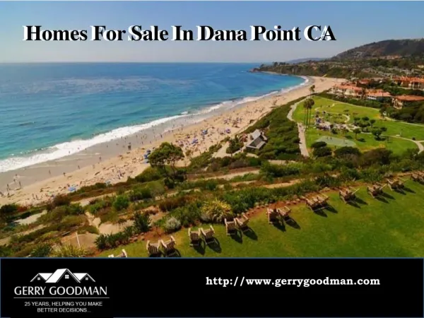 Homes For Sale In Dana Point CA - Gerry Goodman