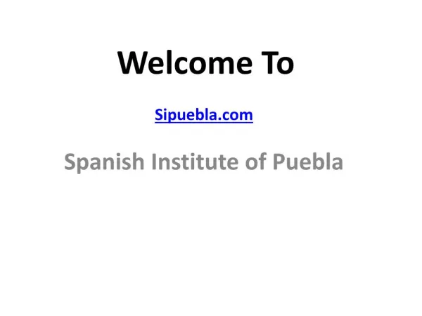 welcome to