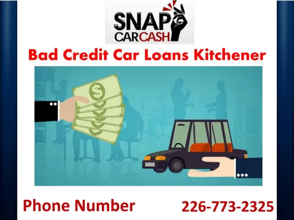 Bad credit Car loans Kitchener