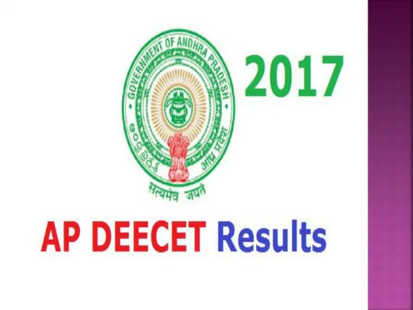 AP DEECET Results 2017