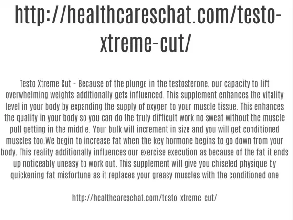 http://healthcareschat.com/testo-xtreme-cut/