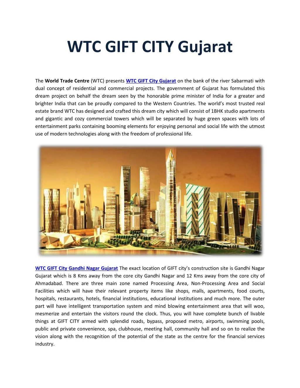 wtc gift city gujarat