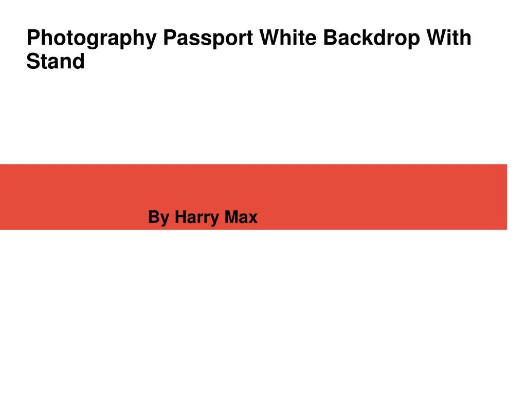 photography passport white backdrop with stand