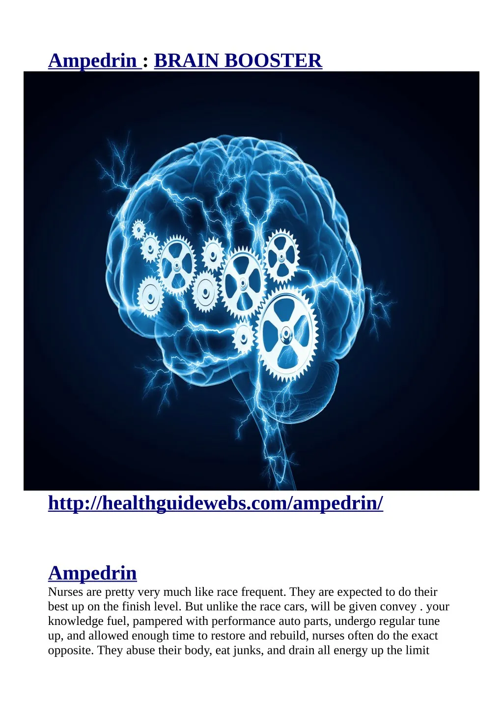 ampedrin brain booster