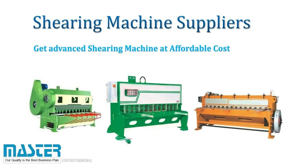 shearing machine suppliers