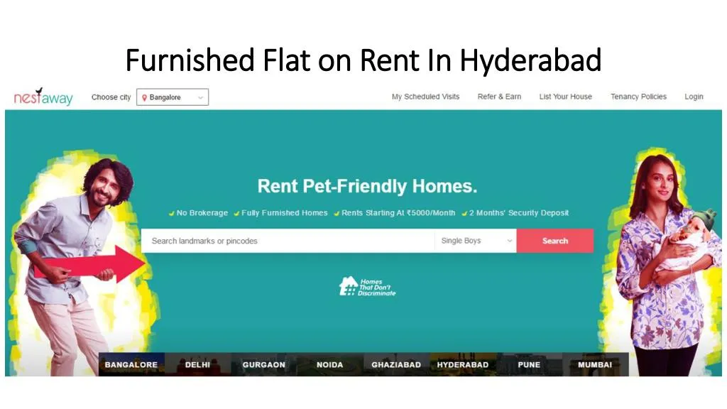 furnished flat on rent in hyderabad