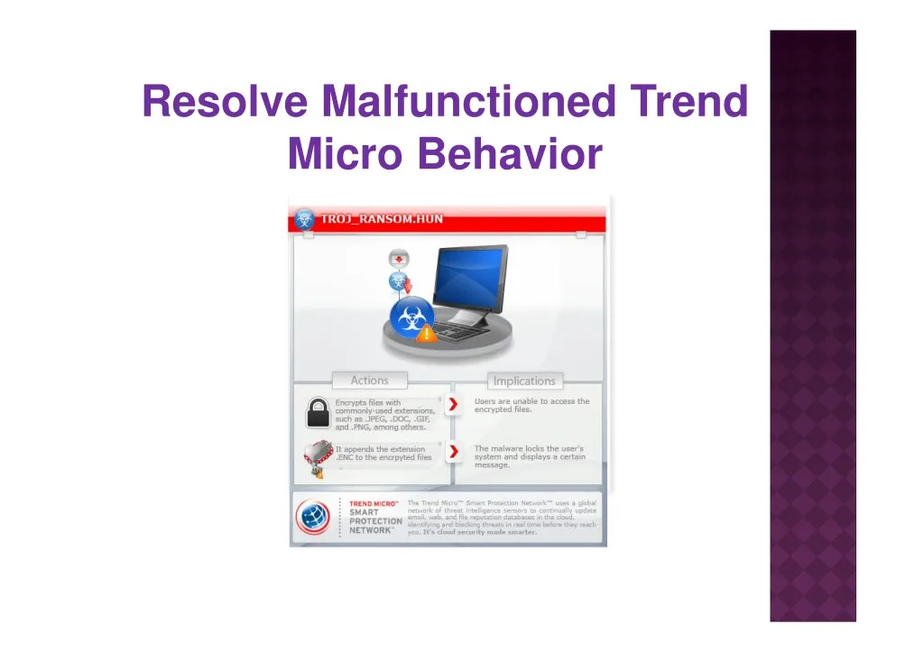 resolve malfunctioned trend micro behavior