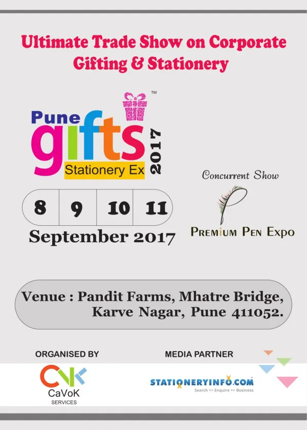 Pune Gifts & Stationery Expo (PGE) 2017