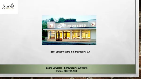 Best Jewelry Store in Shrewsbury, MA