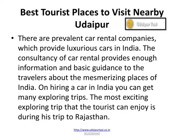 Best Tourist Places To Visit Nearby Udaipur