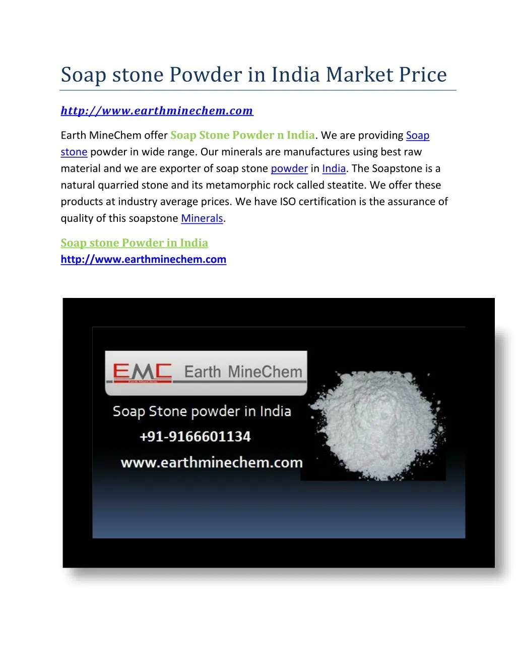 soap stone powder in india market price