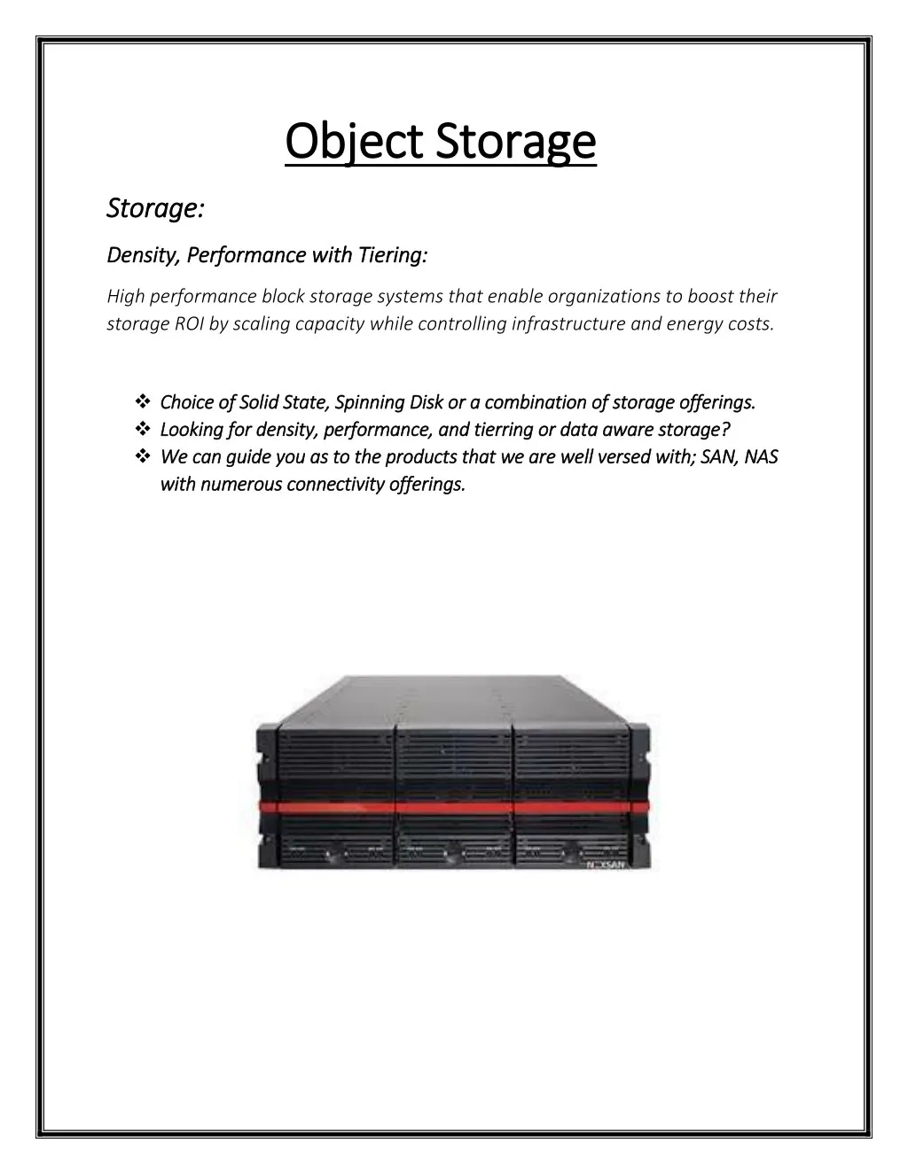 object storag object storage e