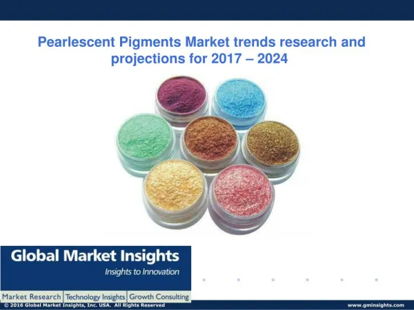 Trends in the Pearlescent Pigments Market - Forecast to 2024