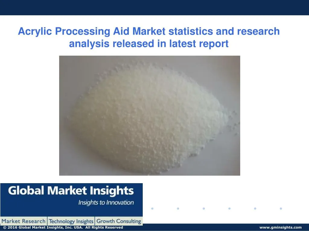 acrylic processing aid market statistics