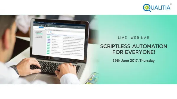 Scriptless Automation for Everyone Webinar