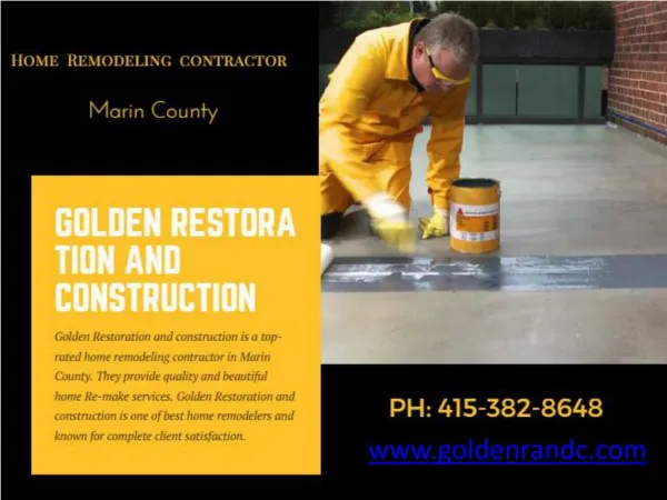 Home Remodeling contractor in Marin County