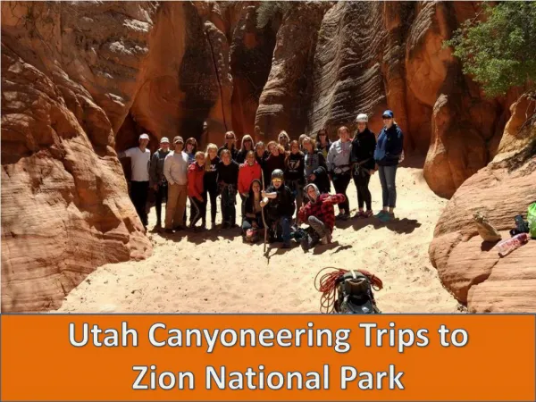 Best Canyoneering Zion at Utah