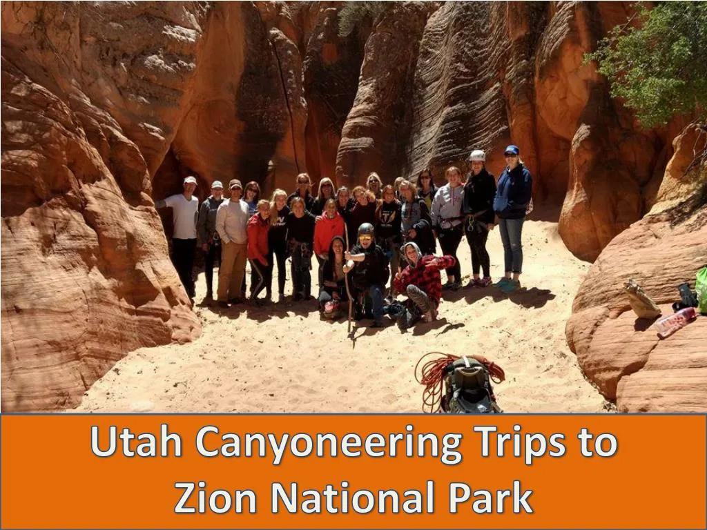 utah canyoneering trips to zion national park