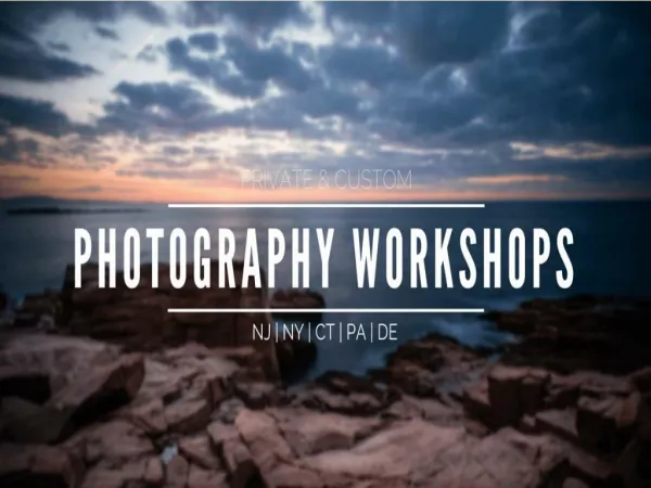 Presentation on Basic photography workshops - Pune | The Photographers Blog