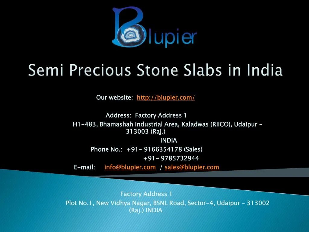 semi precious stone slabs in india