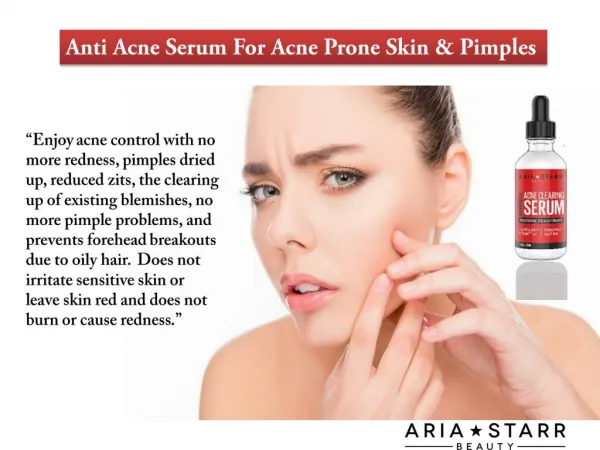 Anti Acne Serum for Acne & Pore Minimize