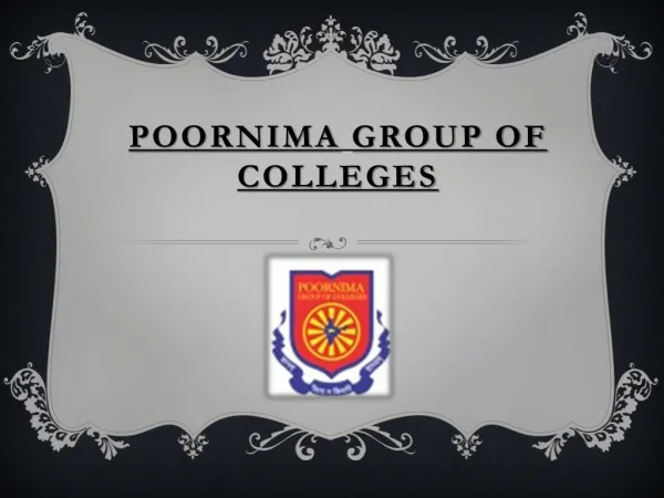 Poornima Group Of Colleges