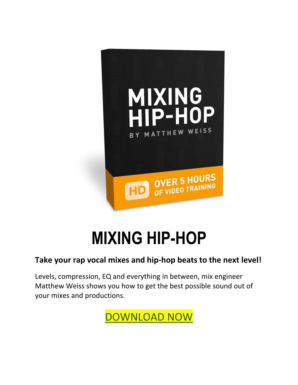 mixing hip hop