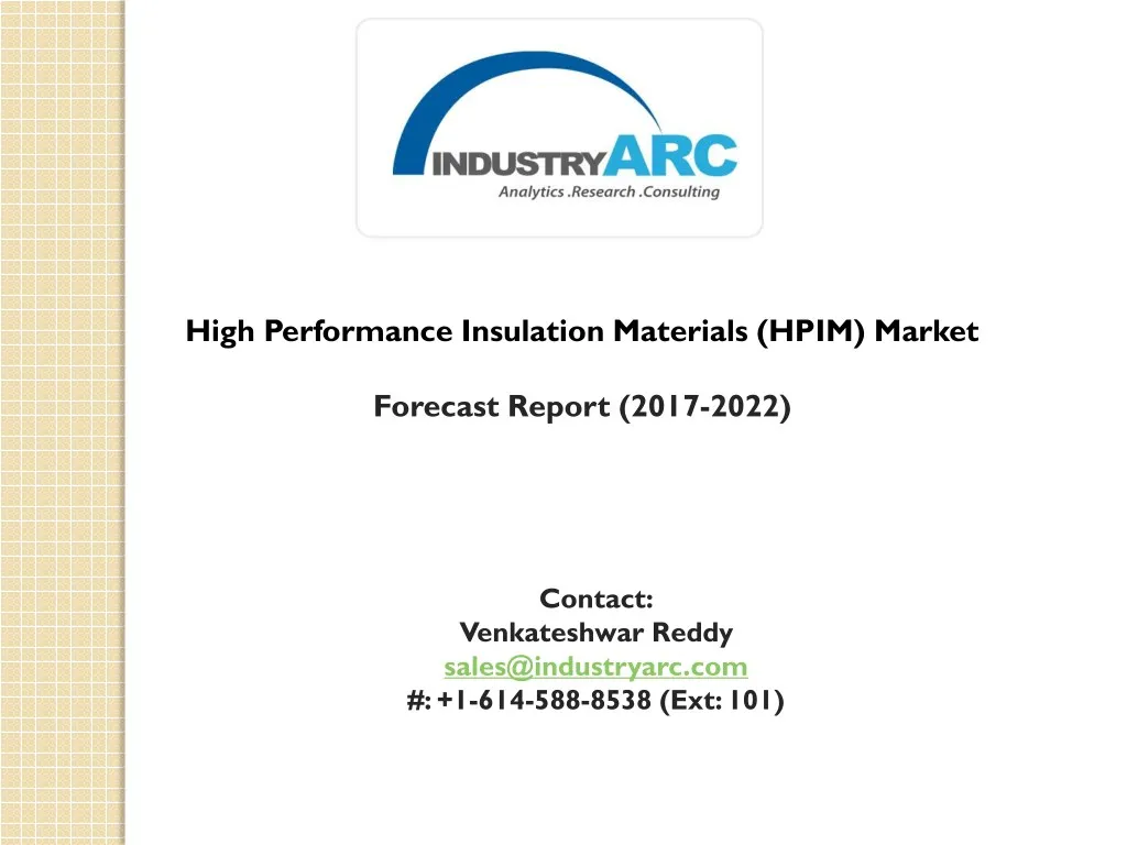 high performance insulation materials hpim market