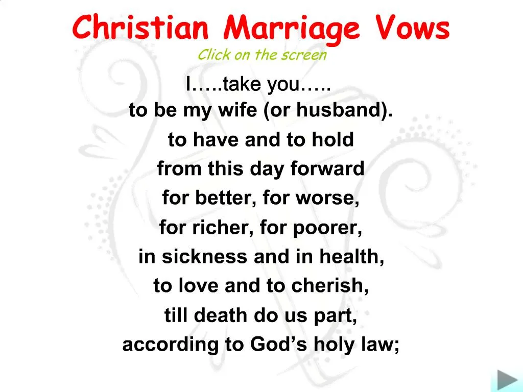 marriage vows        <h3 class=