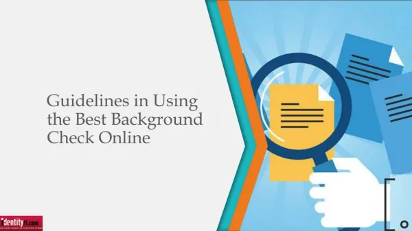Guidelines in Using the Best Background Check Online
