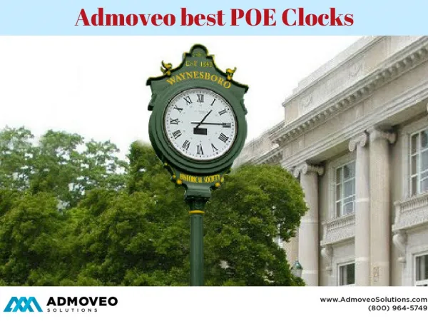 Admoveo Solutions Best POE Clocks