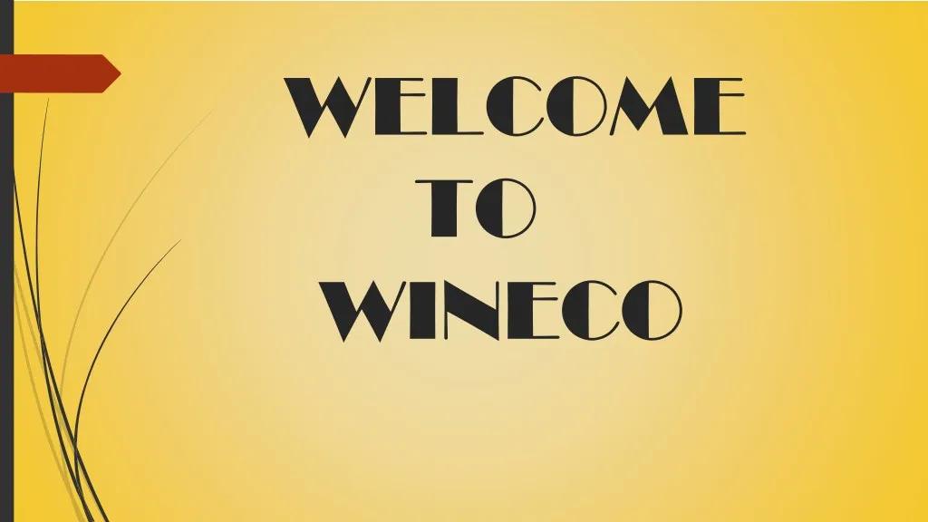 welcome to wineco