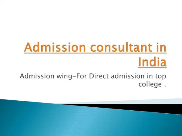 Best Admission Consultant or Education consultant Noida,India