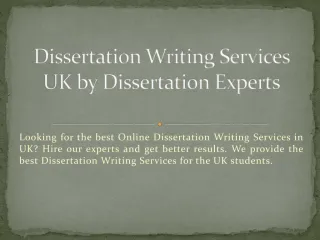 Best Dissertation Writing Service - slide 1