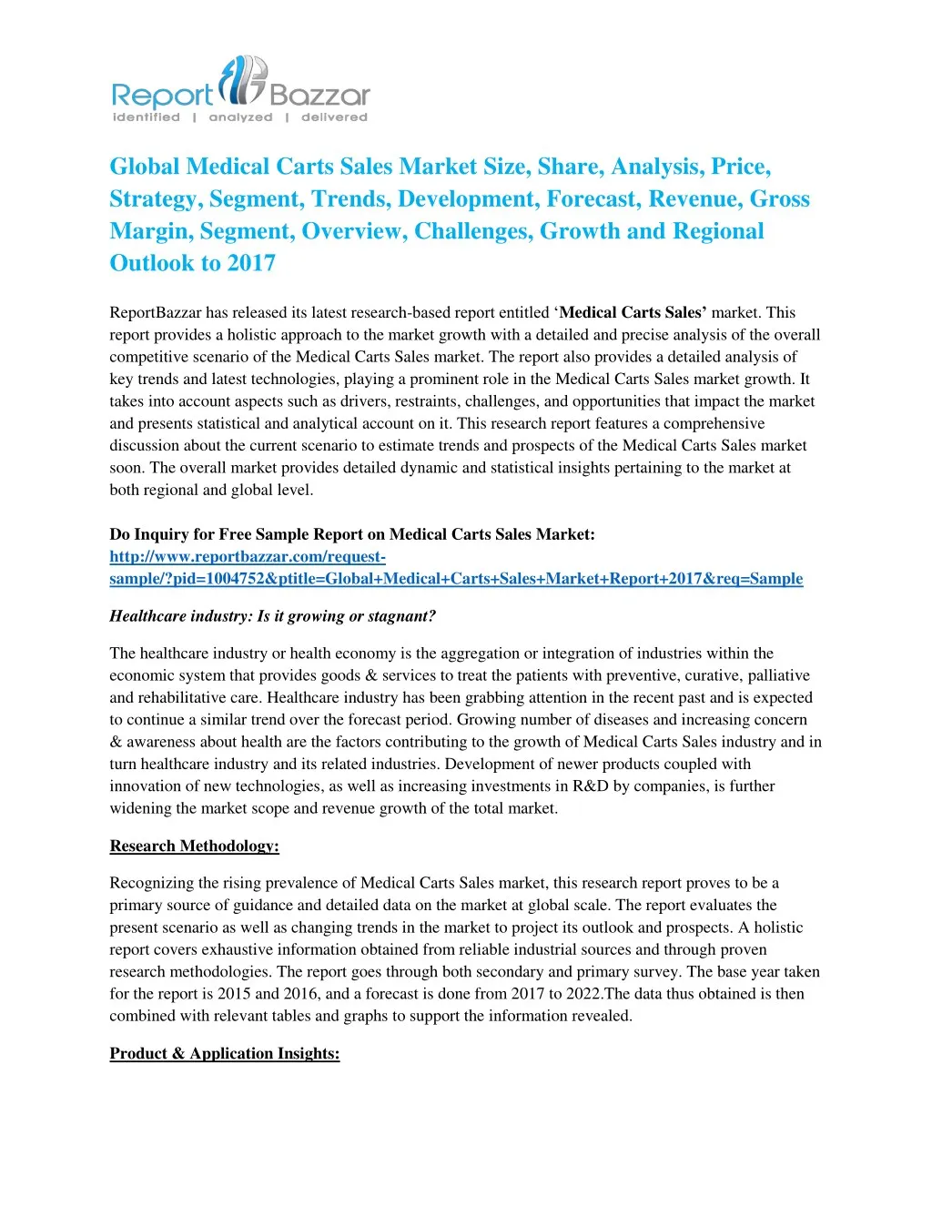 global medical carts sales market size share